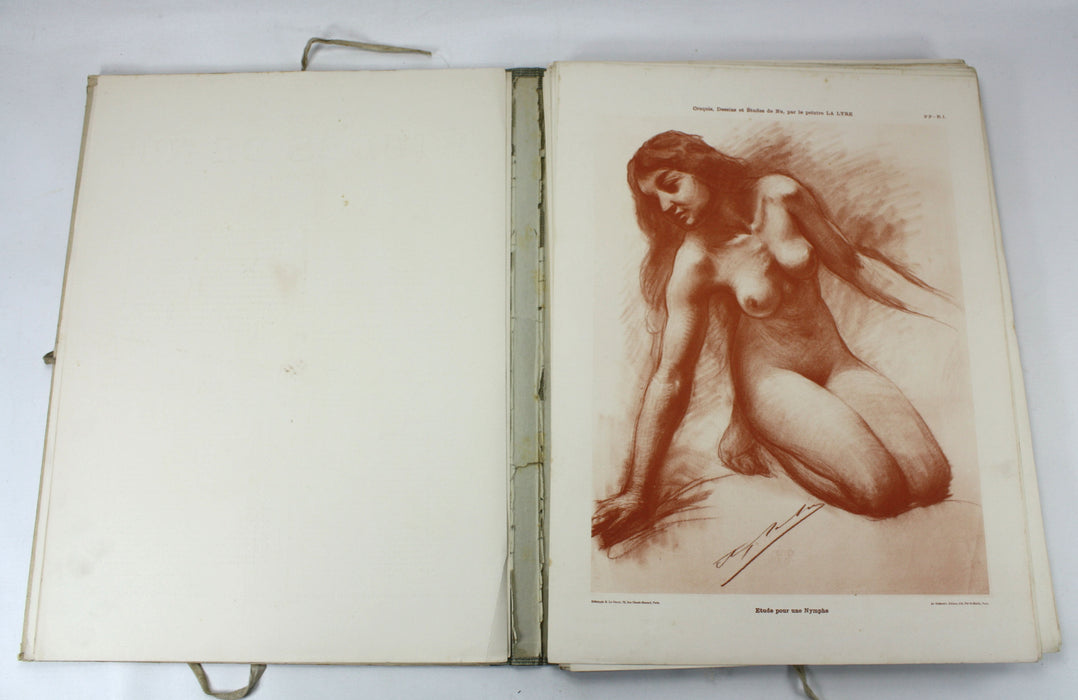 La Figure d'Apres Nature; Collection de Croquis-Dessins & Etudes de Nu par le Peinture, Ad. La Lyre, Troisieme Serie; 1903