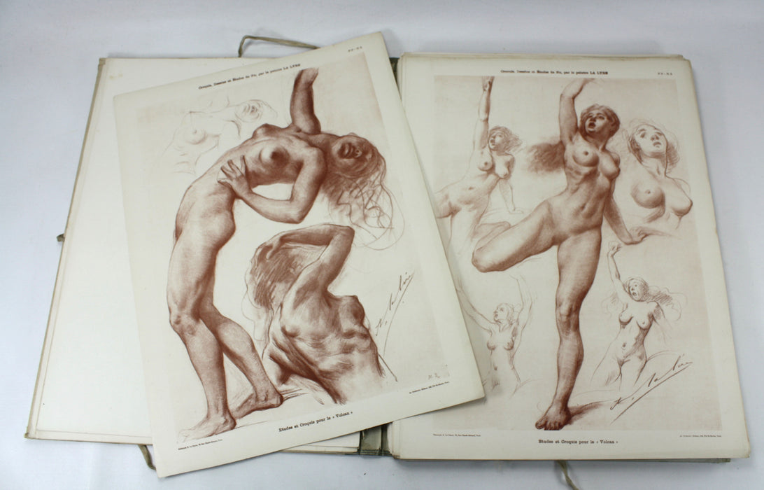 La Figure d'Apres Nature; Collection de Croquis-Dessins & Etudes de Nu par le Peinture, Ad. La Lyre, Troisieme Serie; 1903