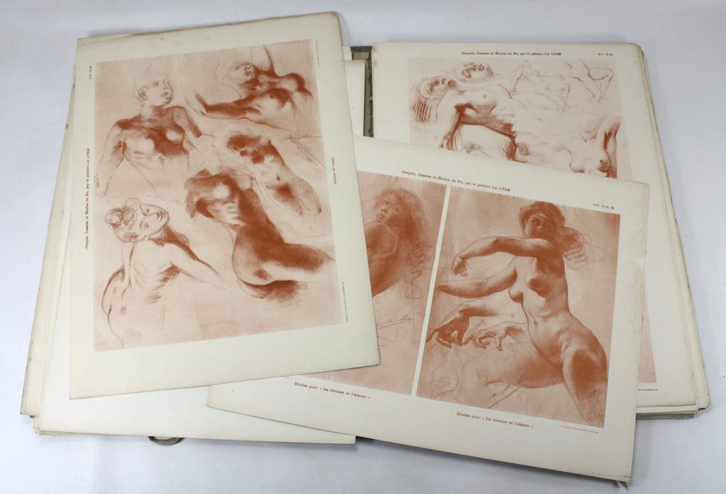 La Figure d'Apres Nature; Collection de Croquis-Dessins & Etudes de Nu par le Peinture, Ad. La Lyre, Troisieme Serie; 1903