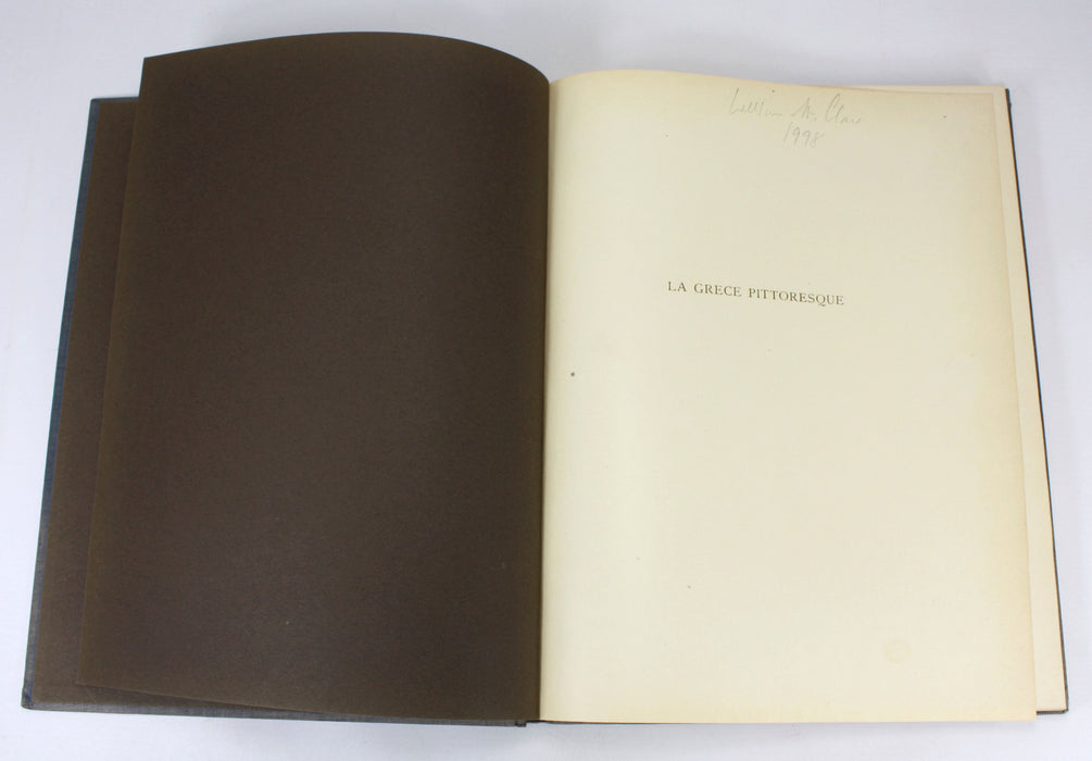 La Grece Pittoresque; Les Monuments, Les Paysages, Les Habitants, De Hugo D'Hofmannsthal