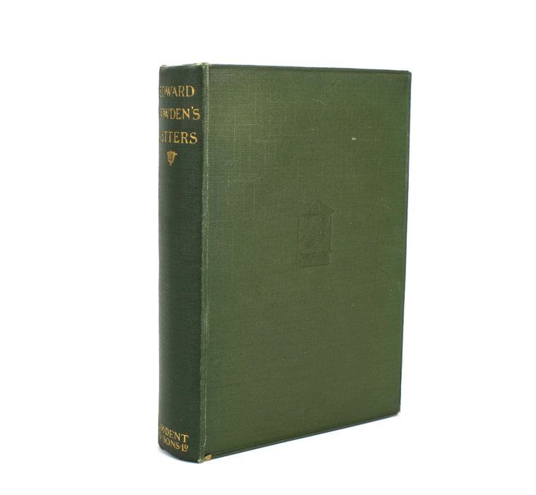 Letters of Edward Dowden and his Correspondents, 1914, with autographed card from Edmund Gosse