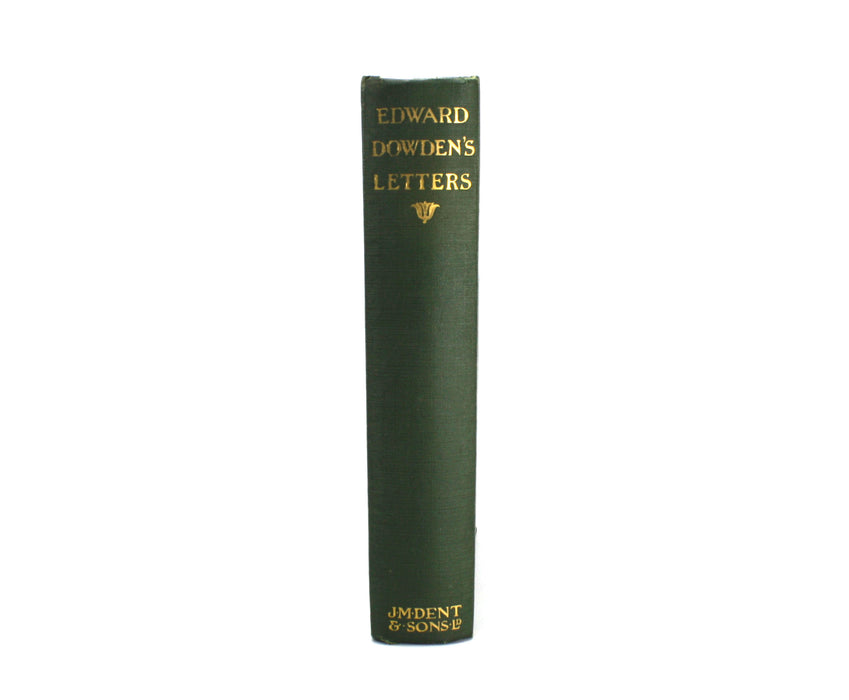 Letters of Edward Dowden and his Correspondents, 1914, with autographed card from Edmund Gosse