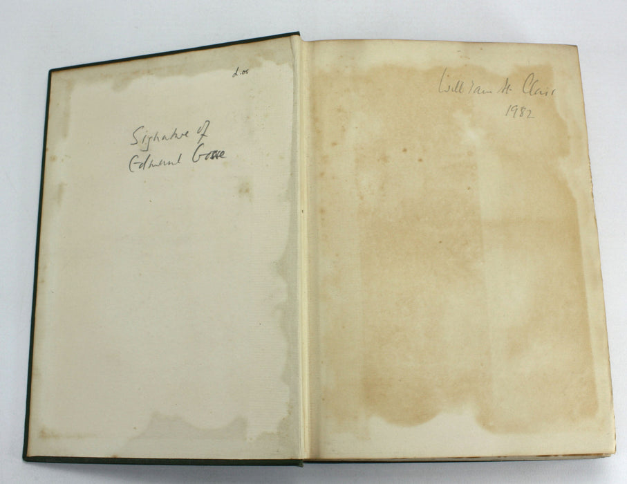 Letters of Edward Dowden and his Correspondents, 1914, with autographed card from Edmund Gosse
