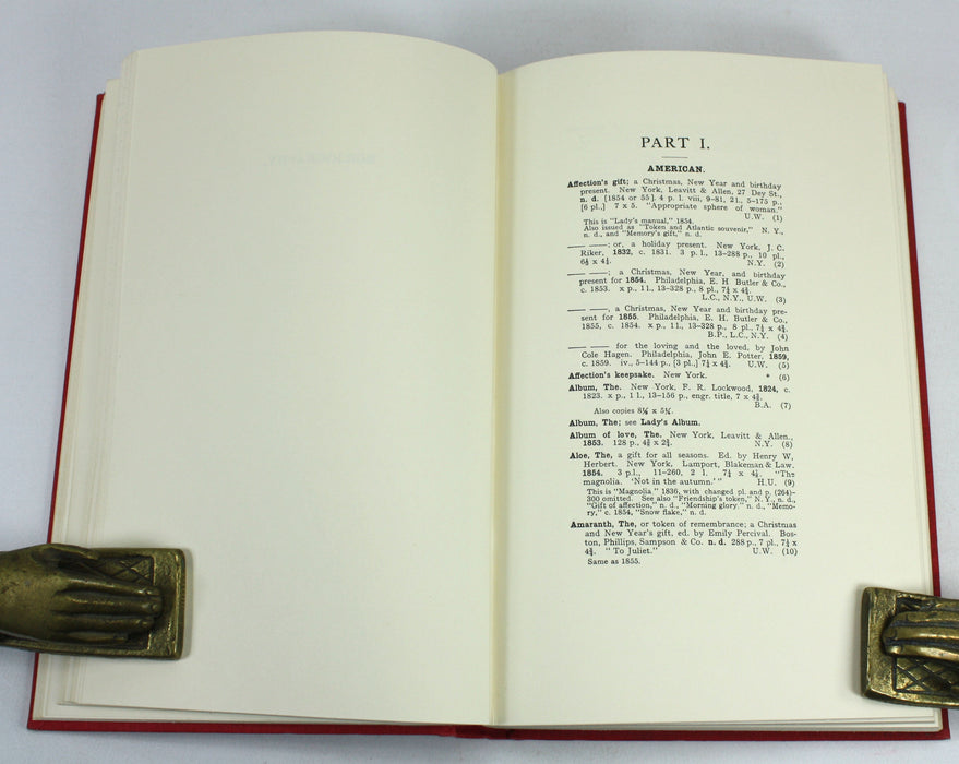 Literary Annuals and Gift Books, Frederick W. Faxon, A Bibliography, 1823-1903, 1973 limited edition