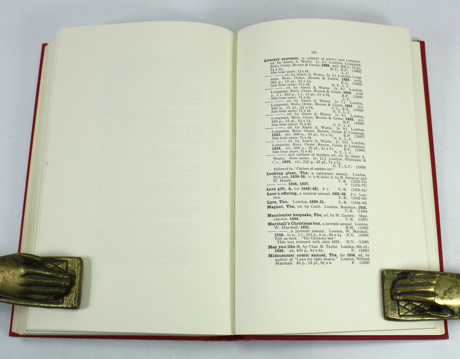 Literary Annuals and Gift Books, Frederick W. Faxon, A Bibliography, 1823-1903, 1973 limited edition
