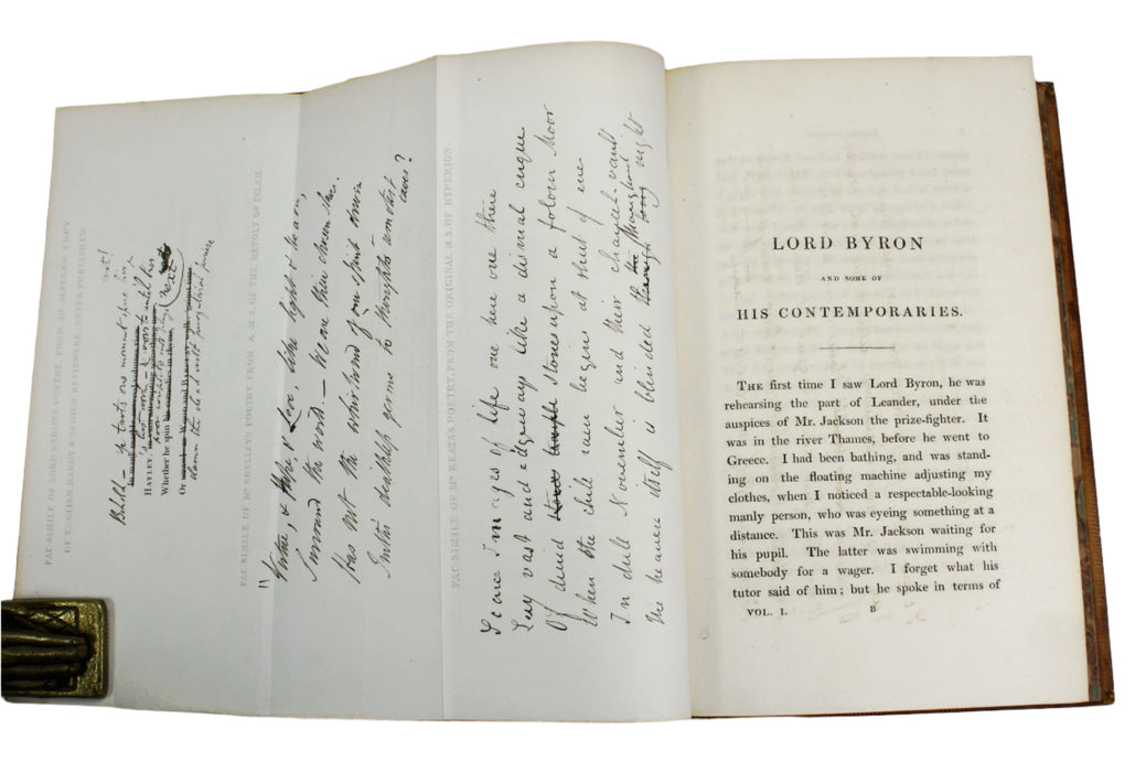 Lord Byron and Some of His Contemporaries; With Recollections of The Author's Life, and of His Visit to Italy, Leigh Hunt, 1828, 2 Volume set
