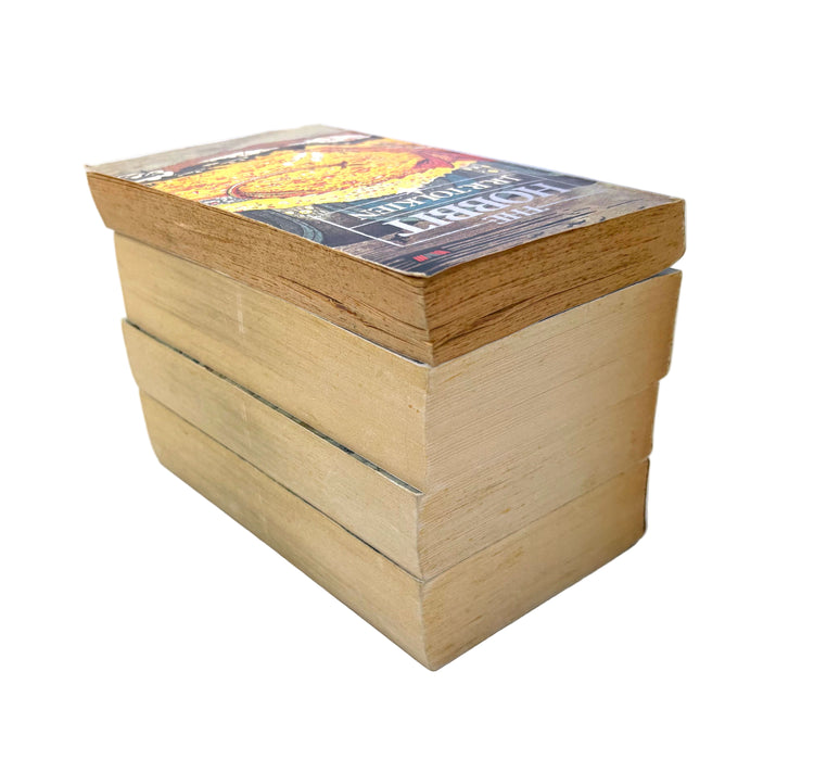 Lord of the Rings boxed set, plus The Hobbit in matching edition, Unwin Paperbacks, 1981