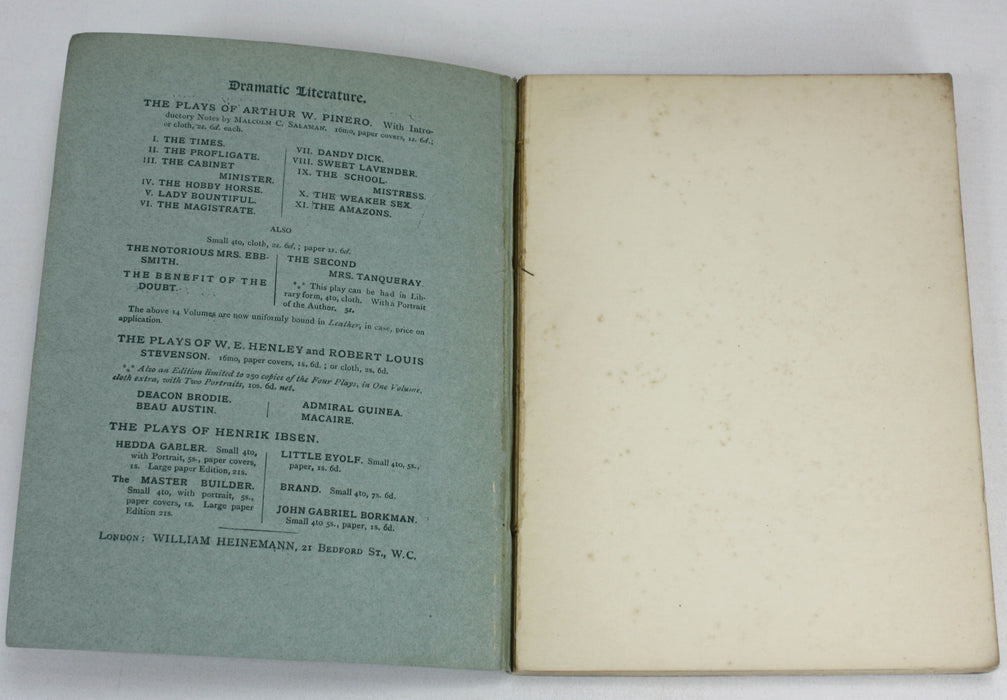 Macaire, W.E. Henley & R.L. Stevenson, 1897