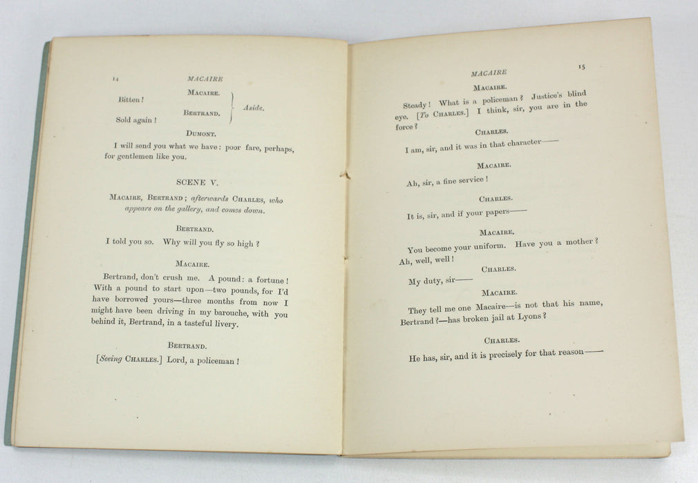 Macaire, W.E. Henley & R.L. Stevenson, 1897