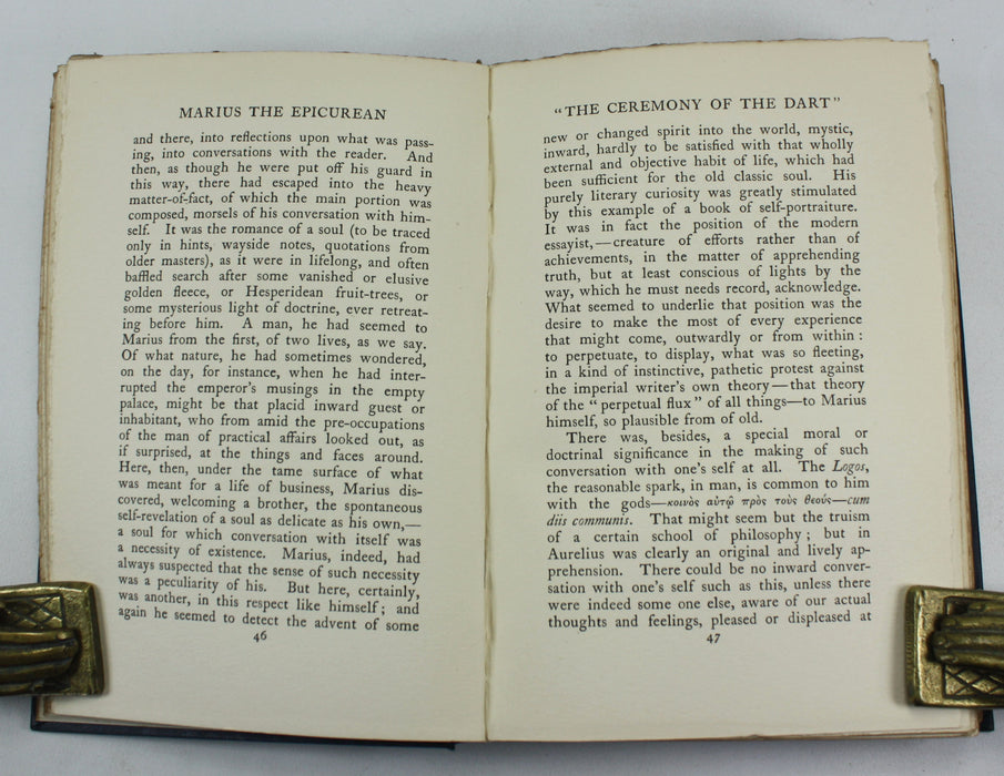 Marius the Epicurian; His Sensations and Ideas, Walter Pater, 1909