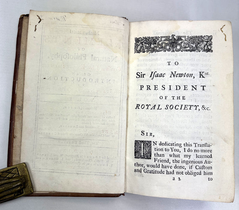 Mathematical Elements of Natural Philosophy, Confirm'd by Experiments; Or, An Introduction to Sir Isaac Newton's Philosophy, William-James Gravesande, 1726