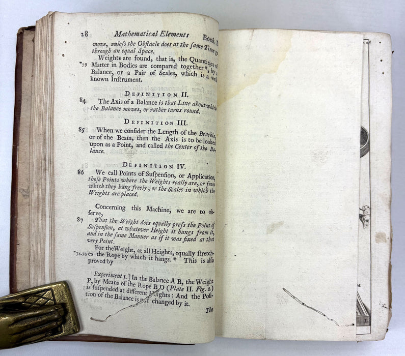 Mathematical Elements of Natural Philosophy, Confirm'd by Experiments; Or, An Introduction to Sir Isaac Newton's Philosophy, William-James Gravesande, 1726