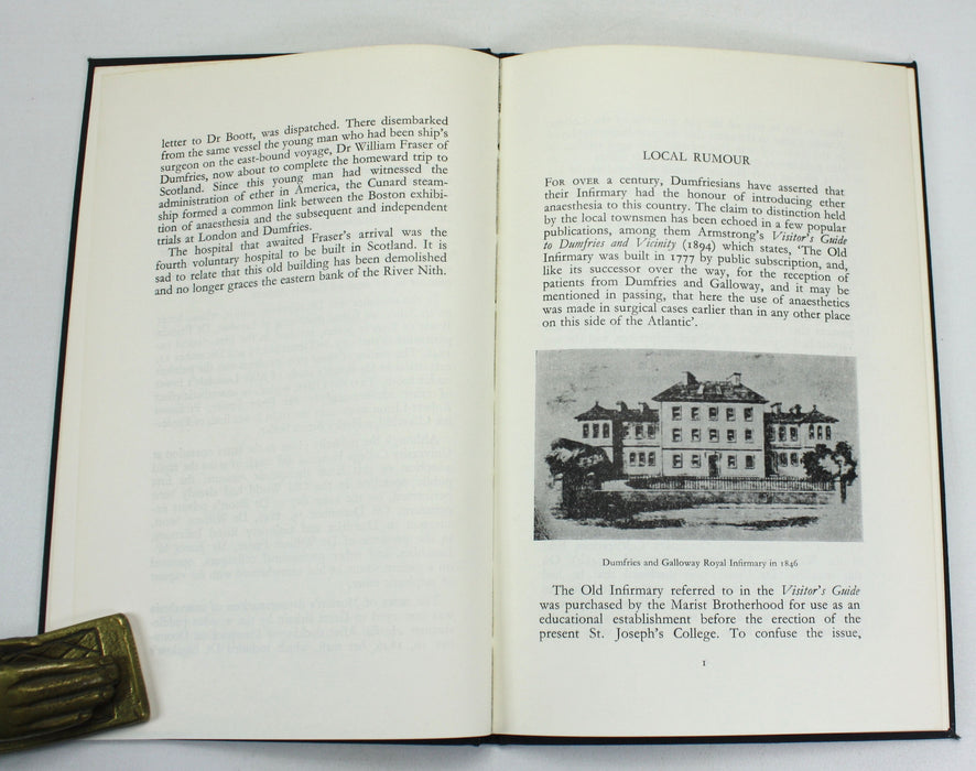 Medicine; From Boston to Dumfries; The First Surgical Use of Anaesthetic Ether in the Old World, Thomas W. Baillie, 1966, Signed copy