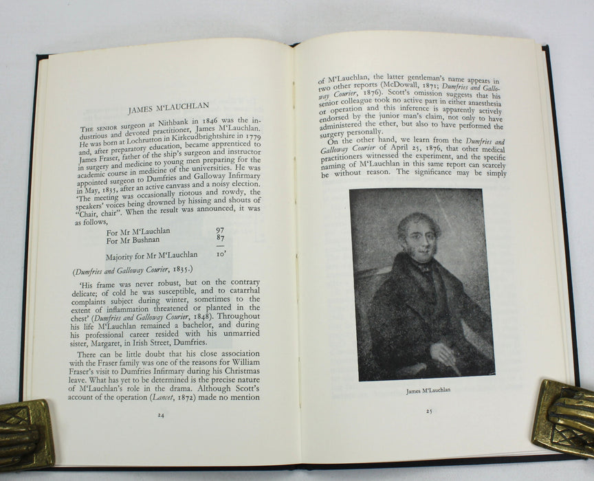 Medicine; From Boston to Dumfries; The First Surgical Use of Anaesthetic Ether in the Old World, Thomas W. Baillie, 1966, Signed copy