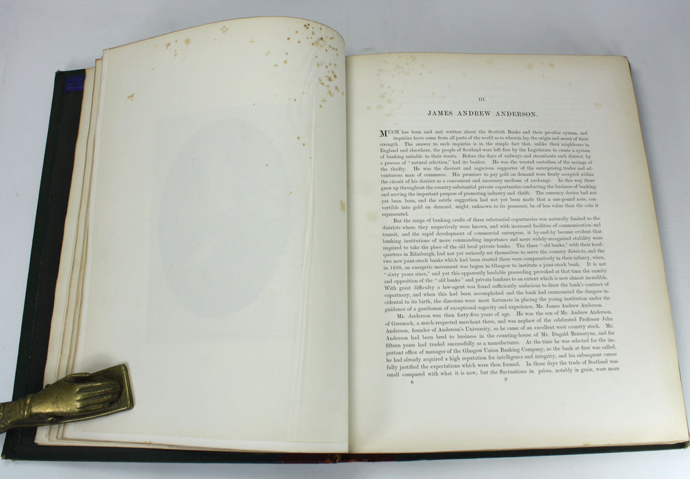 Memoirs and Portraits of One Hundred Glasgow Men, James Maclehose and Sons, 1886, 2 Volume Set, Limited edition