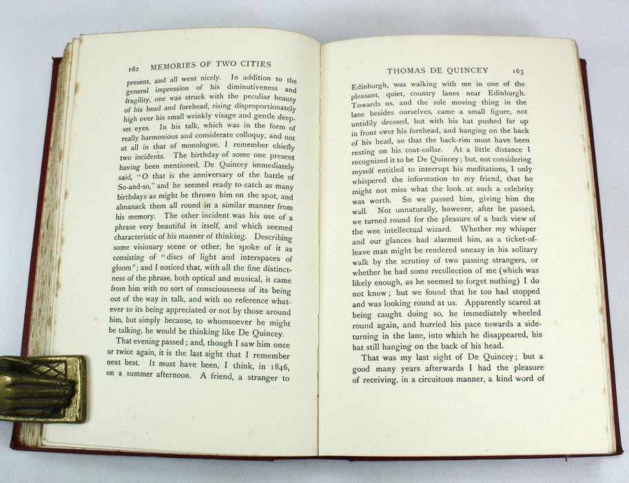 Memories of Two Cities; Edinburgh and Aberdeen, David Masson, 1911