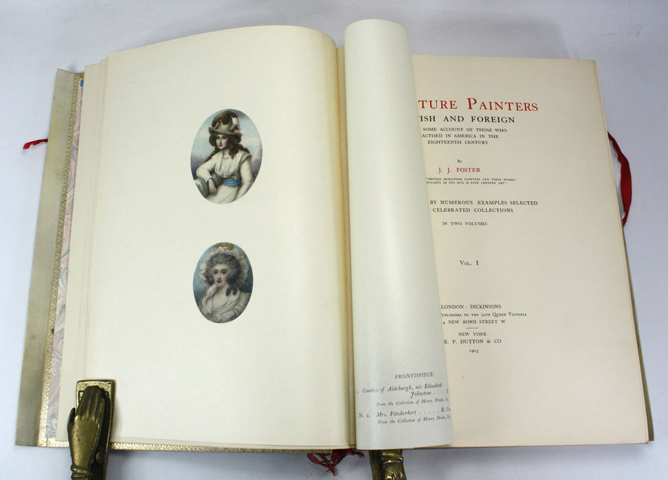 Miniature Painters British and Foreign, J.J. Foster, Signed Edition Royale, No. 13/45. 1903.