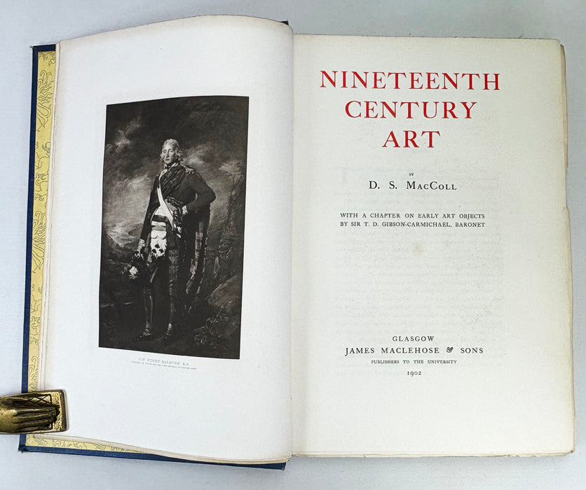 Nineteenth Century Art, D.S. MacColl, Glasgow, 1902