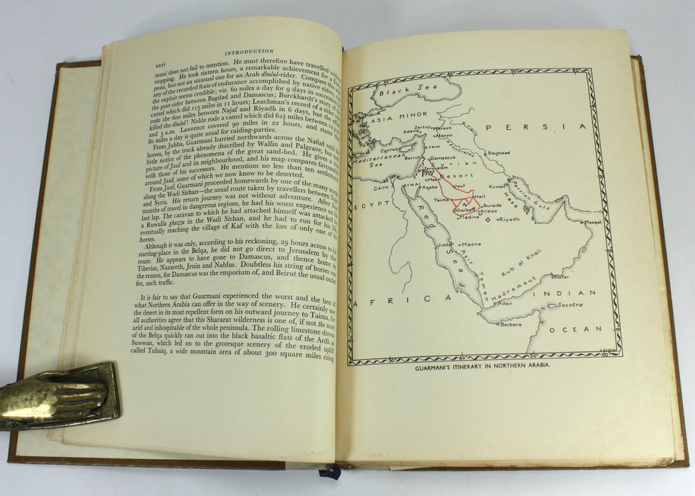 Northern Najd; A Journey from Jerusalem to Anaiza in Qasim by Carlo Guarmani, The Argonaut Press, 1938 Limited edition