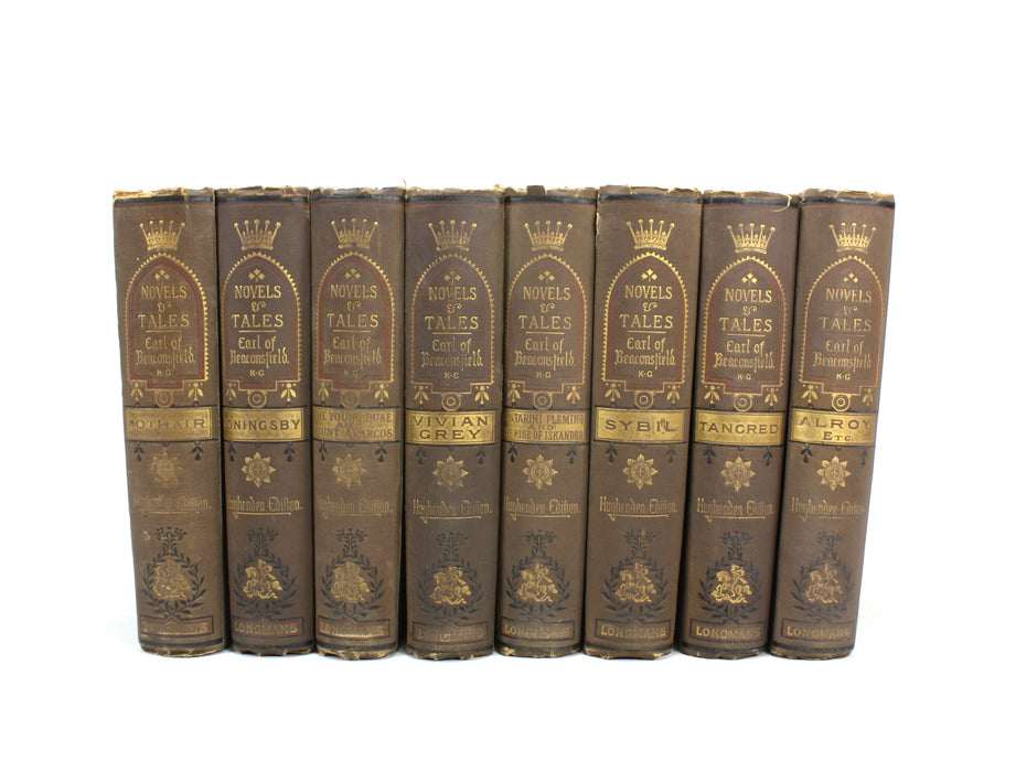 Novels and Tales by the Earl of Beaconsfield. 8 volumes, 1881. Hughenden Edition