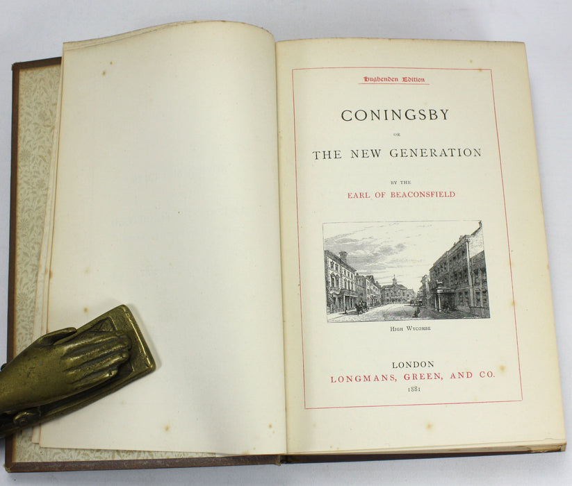 Novels and Tales by the Earl of Beaconsfield. 8 volumes, 1881. Hughenden Edition