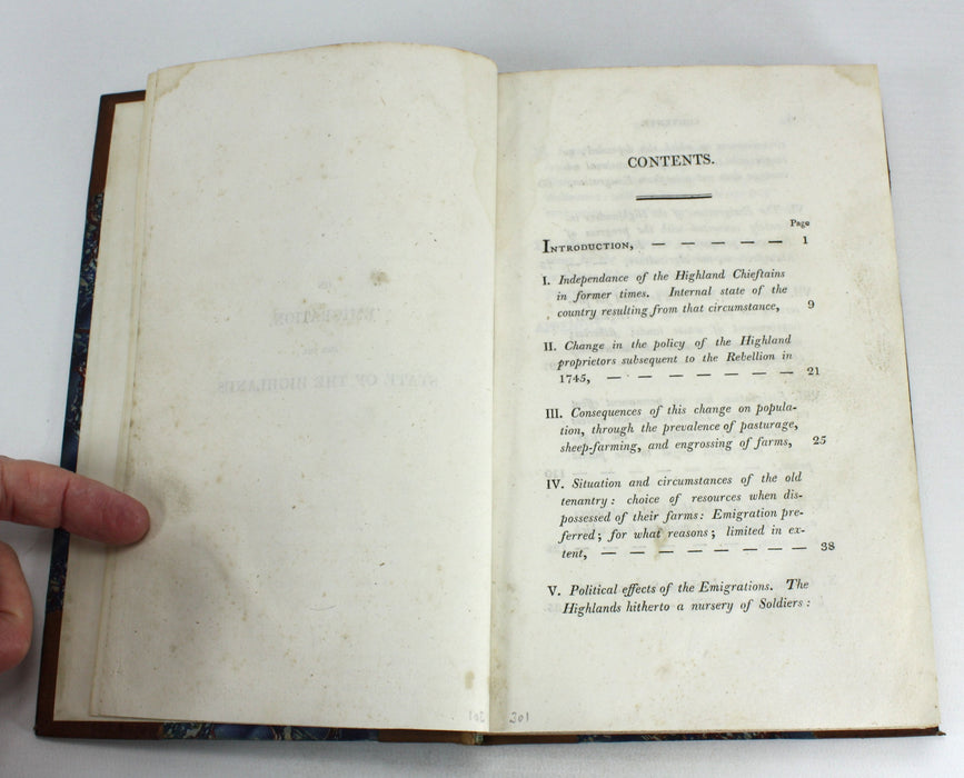Observations on the Present State of the Highlands of Scotland, with a View of the Causes and Probable Consequences of Emigration, Earl of Selkirk, 1805
