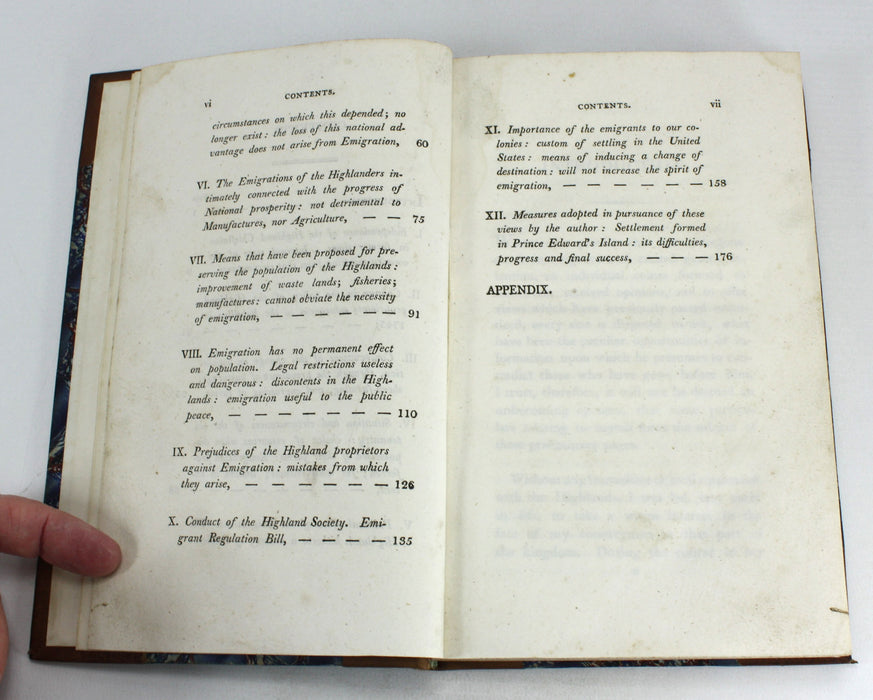 Observations on the Present State of the Highlands of Scotland, with a View of the Causes and Probable Consequences of Emigration, Earl of Selkirk, 1805