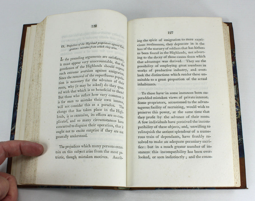 Observations on the Present State of the Highlands of Scotland, with a View of the Causes and Probable Consequences of Emigration, Earl of Selkirk, 1805