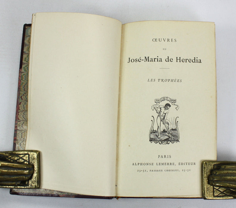 Oeuvres de Jose-Maria de Heredia; Les Trophees, Alphonse Lemerre, Paris