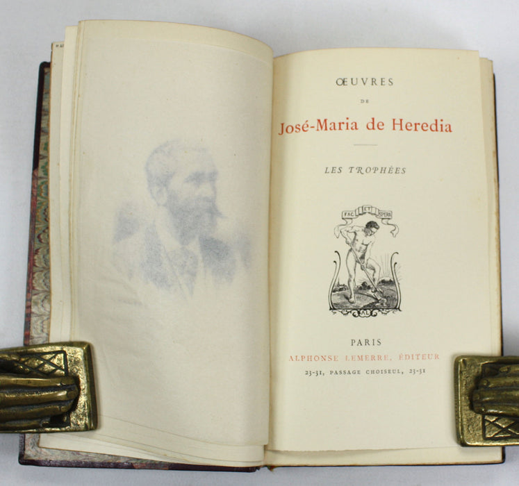 Oeuvres de Jose-Maria de Heredia; Les Trophees, Alphonse Lemerre, Paris