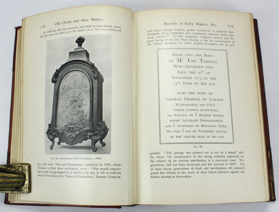 Old Clocks and Watches & Their Makers, Fourth Edition, F.J. Britten, 1919