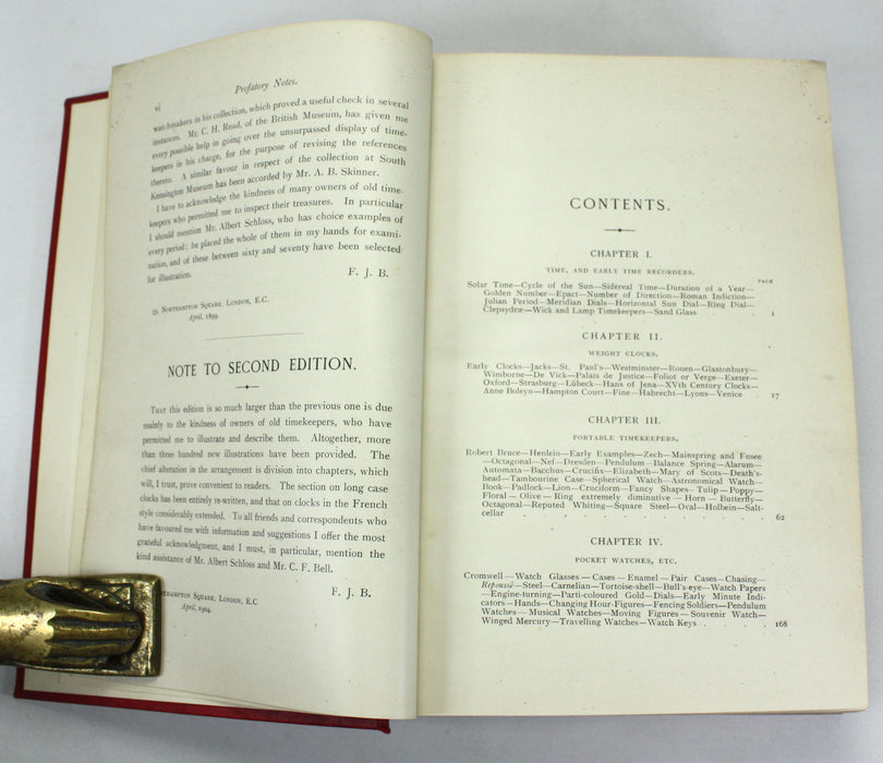 Old Clocks and Watches & Their Makers, Second Edition, F.J. Britten, 1904