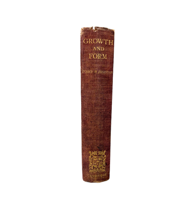 On Growth and Form, D'Arcy Wentworth Thompson, 1st edition signed copy (Cambridge University Press, 1917). Sir Robert Ludwig Mond provenance.