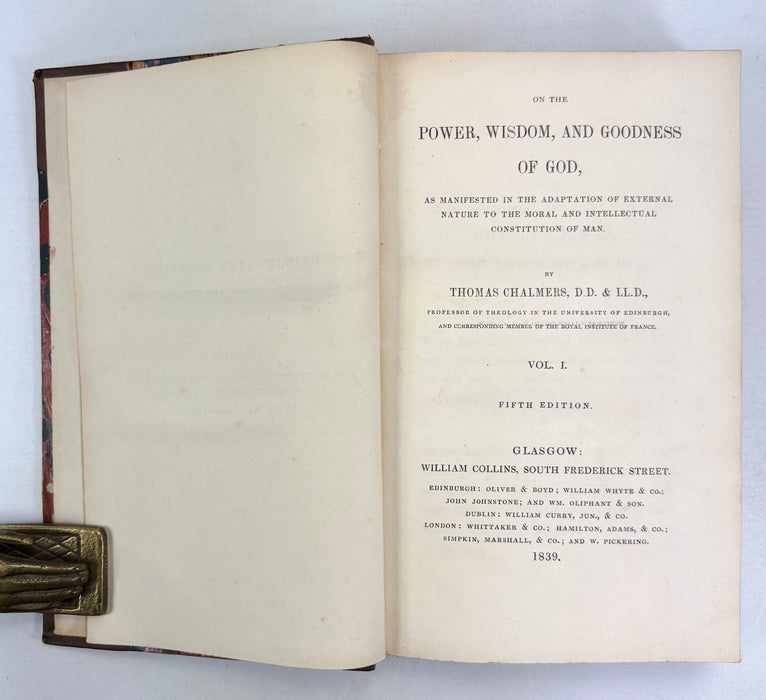 On the Power, Wisdom, and Goodness of God, Thomas Chalmers, 1839