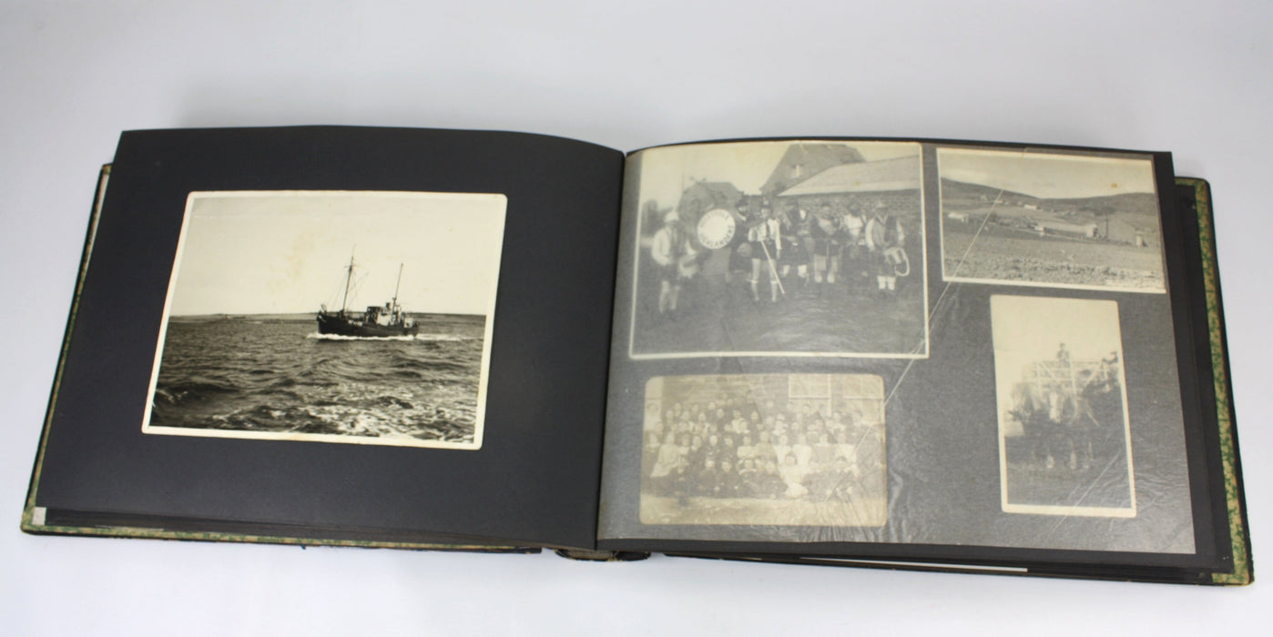 Original 1940s Vintage Photo Album of Seaman William John Reginald Brown - Whaling interest, Falkland Islands