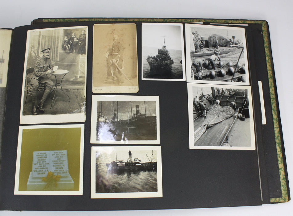 Original 1940s Vintage Photo Album of Seaman William John Reginald Brown - Whaling interest, Falkland Islands