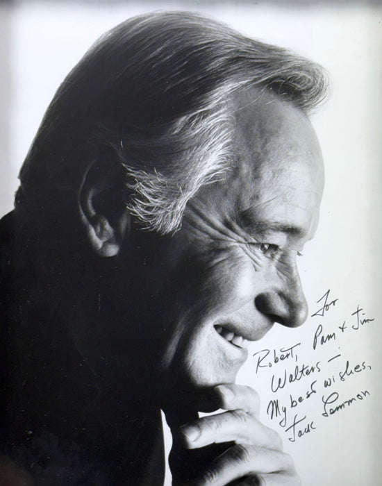 Original Autographed Framed Photograph; Signed by Jack Lemmon