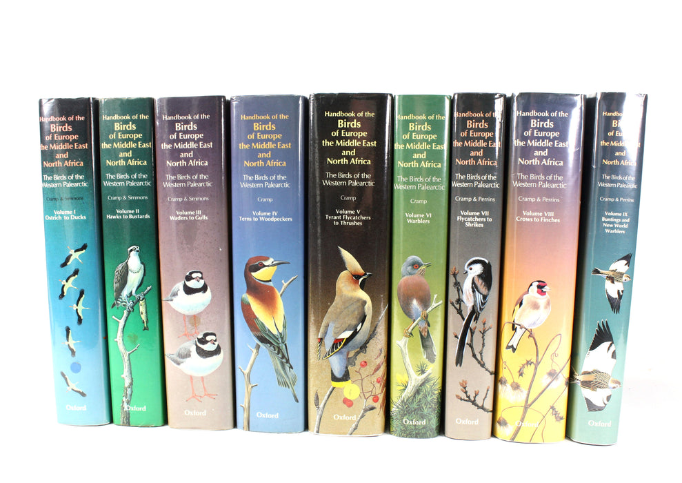 Ornithology; Handbook of the Birds of Europe the Middle East and North Africa, Oxford University Press, 9 Volumes complete, 1980 - 1994