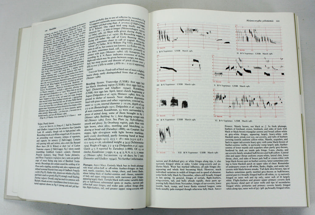 Ornithology; Handbook of the Birds of Europe the Middle East and North Africa, Oxford University Press, 9 Volumes complete, 1980 - 1994