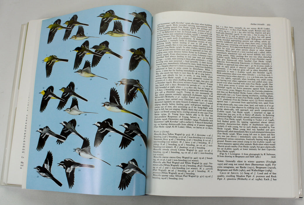 Ornithology; Handbook of the Birds of Europe the Middle East and North Africa, Oxford University Press, 9 Volumes complete, 1980 - 1994