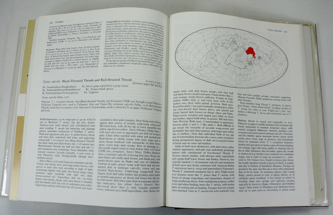 Ornithology; Handbook of the Birds of Europe the Middle East and North Africa, Oxford University Press, 9 Volumes complete, 1980 - 1994