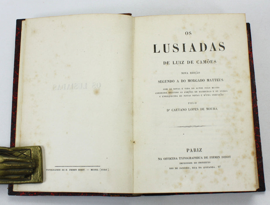Os Luciadas de Luiz de Camoes, Segunda a do Morgado Matteus, Pariz