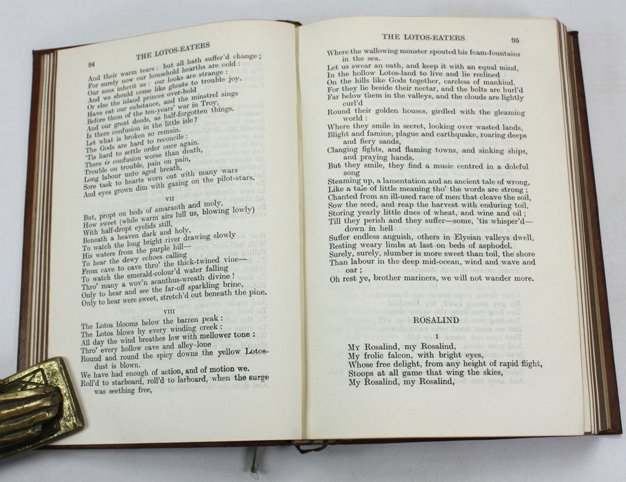 Oxford Edition; Poems Of Tennyson, Sir Herbert Warren, 1923