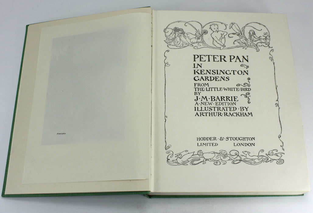 Peter Pan in Kensington Gardens by J.M. Barrie. Illustrated by Arthur Rackham. Hodder & Stoughton, 1912