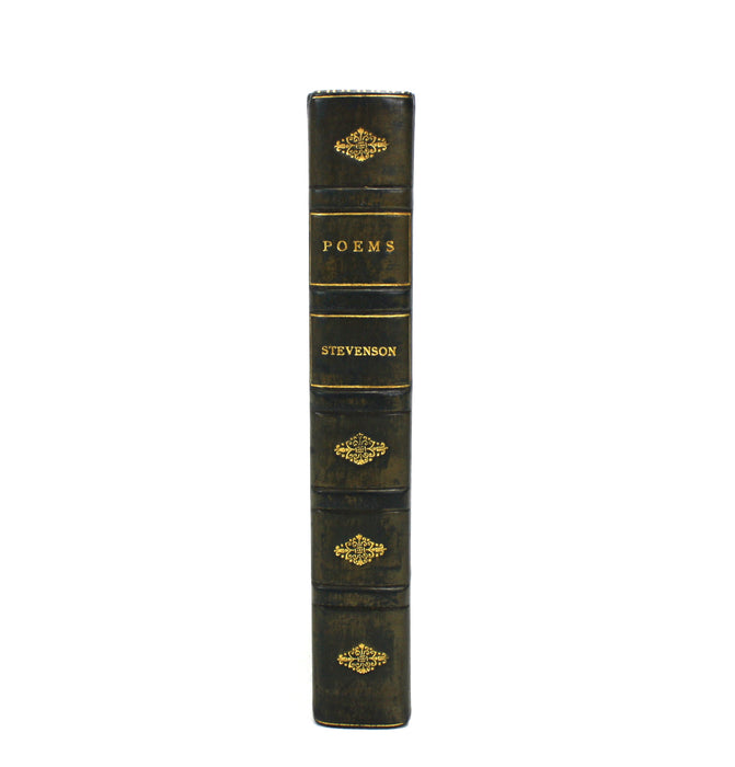 Poems by Robert Louis Stevenson, including Underwoods, Ballads, Songs of Travel, 1918 & A Child's Garden of Verses, 1914. Bickers Binding.