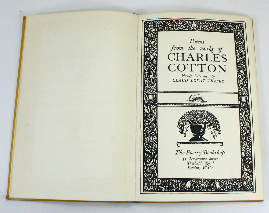 Poems from the Works of Charles Cotton. Newly Decorated by Claude Lovat Fraser, 1922