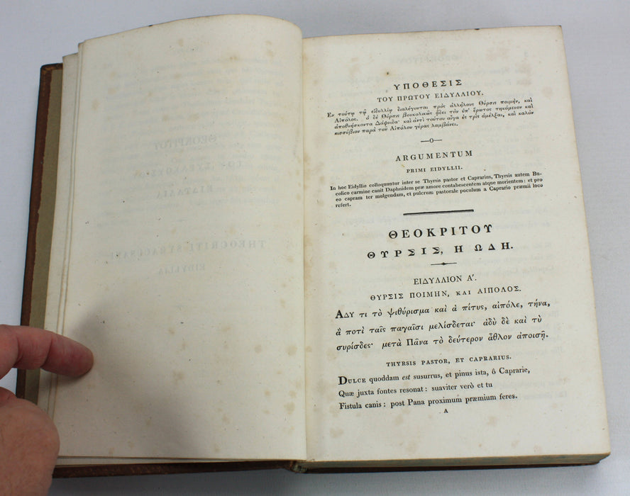 Poetae Bucolici Graeci sive Theocriti Bionis et Moschi, Thomas Briggs, 1821