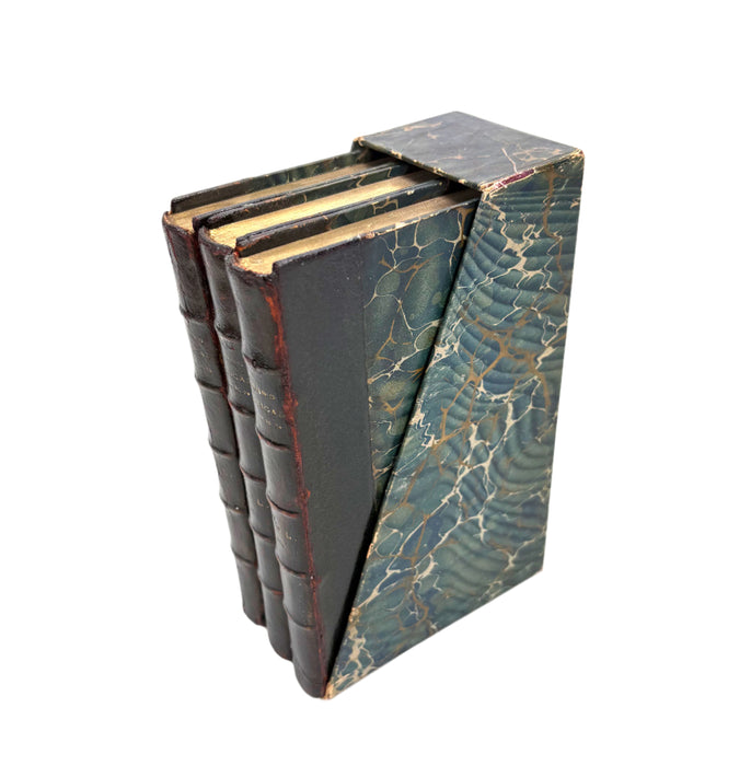 Poetical Works of Robert Burns, Published by Walter Scott, 3 Volume prize presentation set