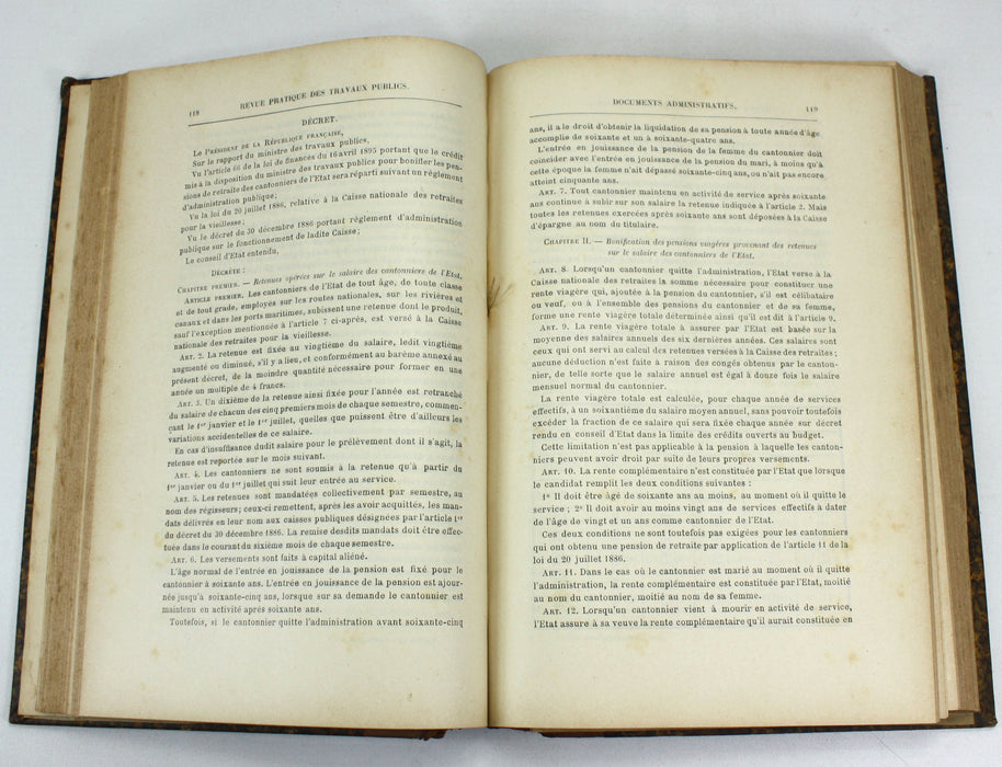 Portefeuille De La Societe des Conducteurs, Controleurs et Commis; Revue Pratique des Travaux Publics, 1896-1897