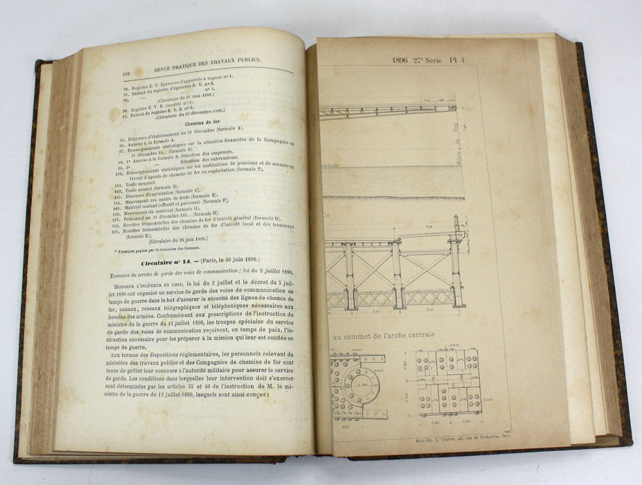 Portefeuille De La Societe des Conducteurs, Controleurs et Commis; Revue Pratique des Travaux Publics, 1896-1897
